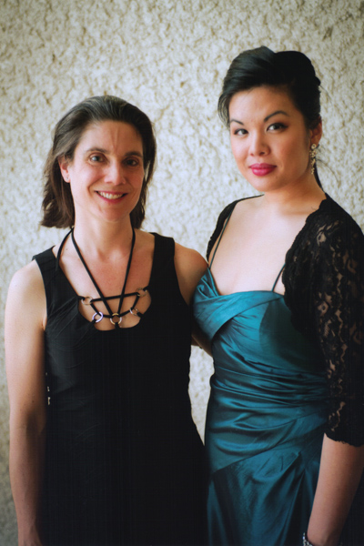 Emily Hamper and Erica Iris Huang
                                at the 2011 Eckhardt-Gramatt&eacute;
                                National Music Compeition